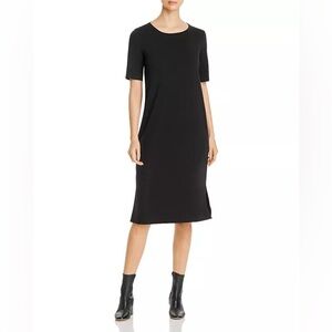 Eileen Fisher System Side-Slit Midi Dress S
